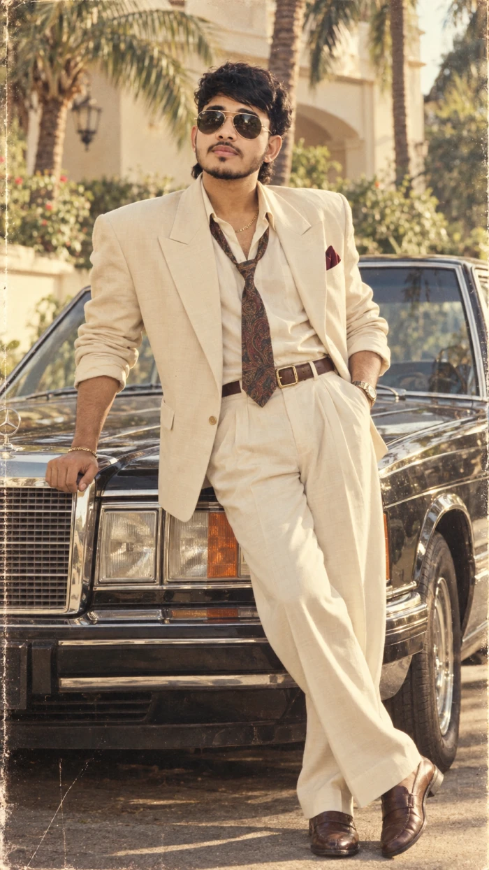 80s Luxury Car Editorial Look sample
