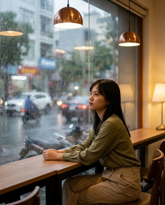 Cafe  Girl Look sample