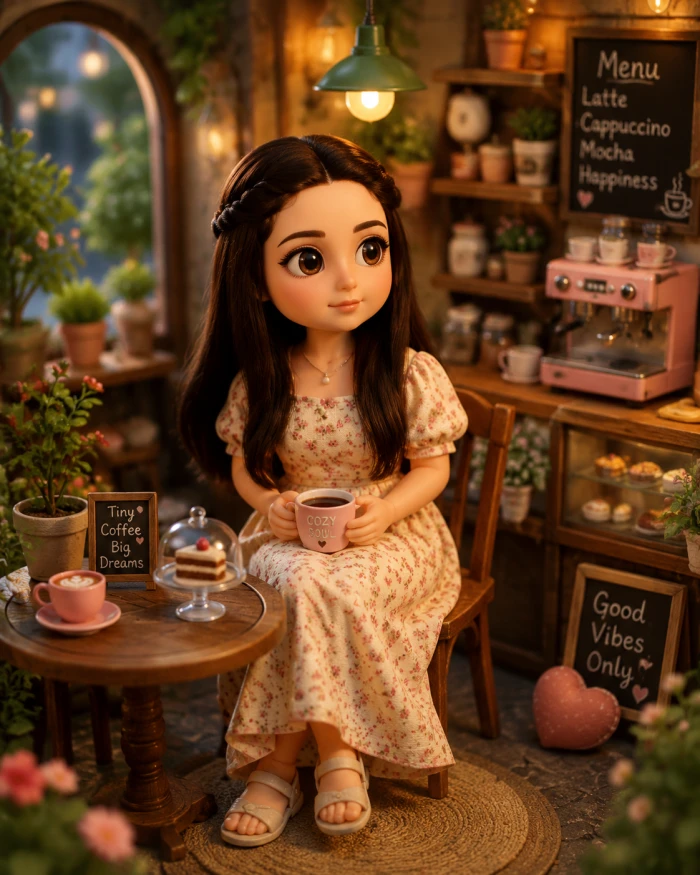 Chibi Cafe Mini World Scene sample