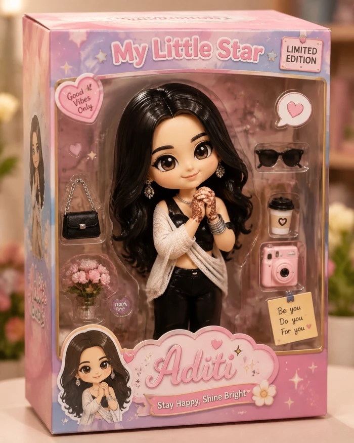 Chibi Doll Box Packaging Style sample