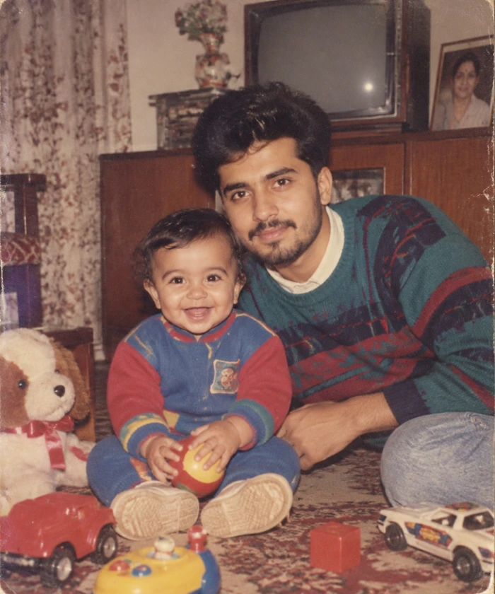 Childhood Flashback 1980s Family Album Photo sample