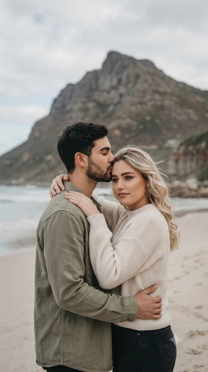 Coastal Forehead-Kiss Embrace sample