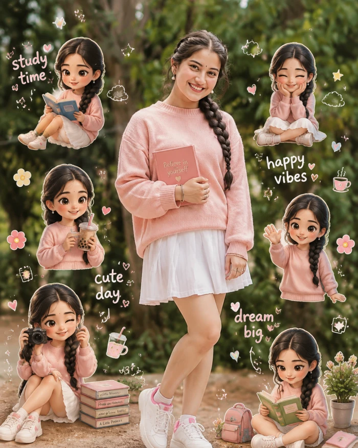 Cute College Girl Aesthetic Style Look sample