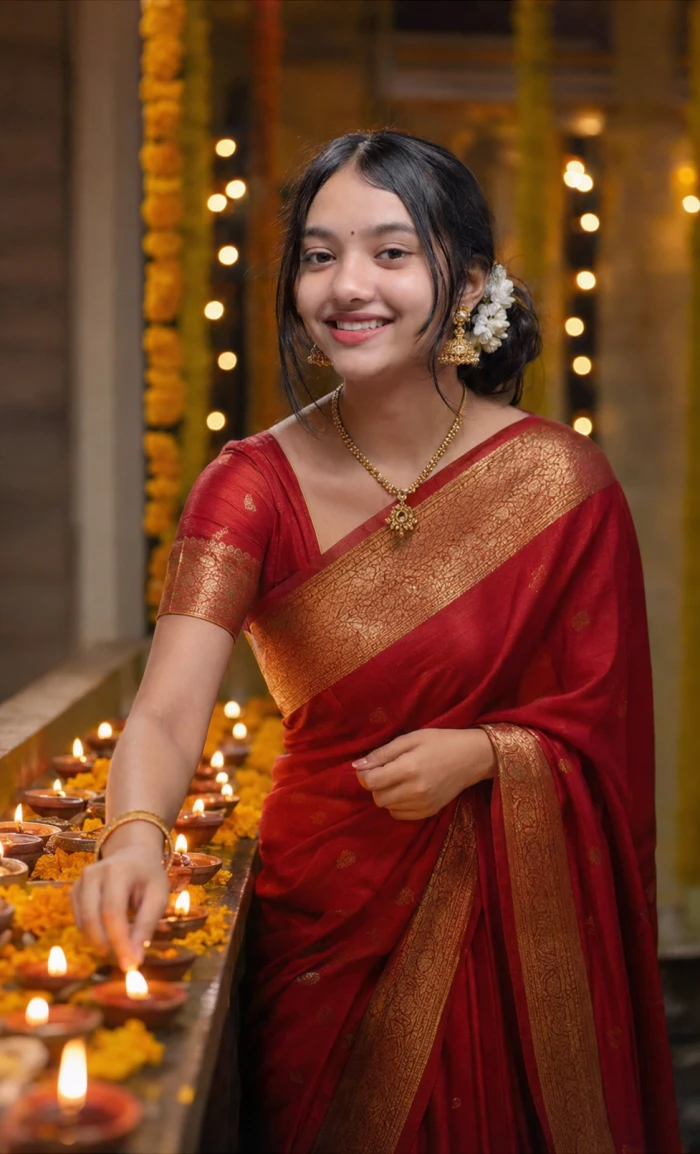 Diwali Saree Glow sample