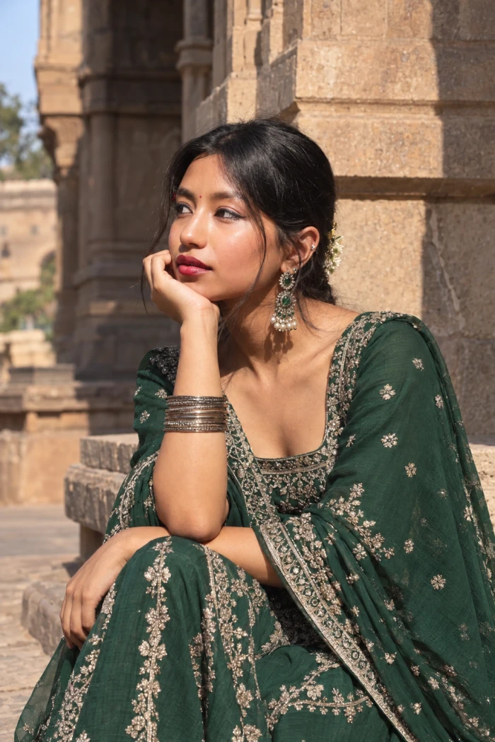Emerald Heritage Ethnic Portrait sample