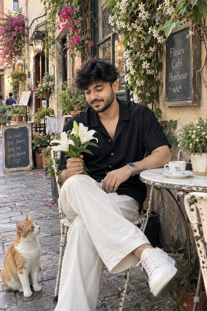 European Flower Café Portrait sample
