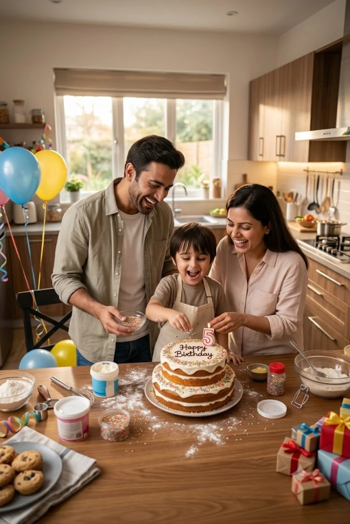 Family Cooking Birthday Surprise sample