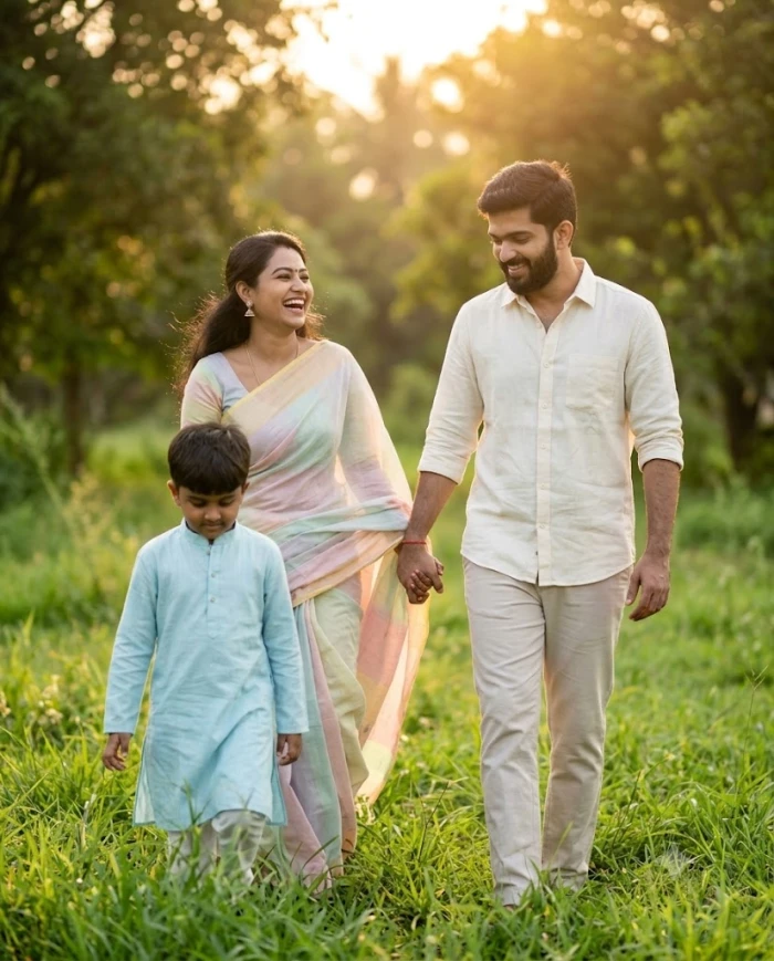 Family Meadow Walk Look sample