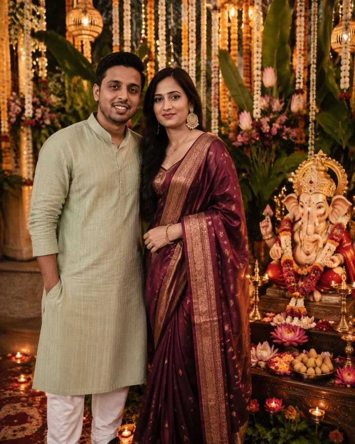 Festive Ganpati Celebration Together sample