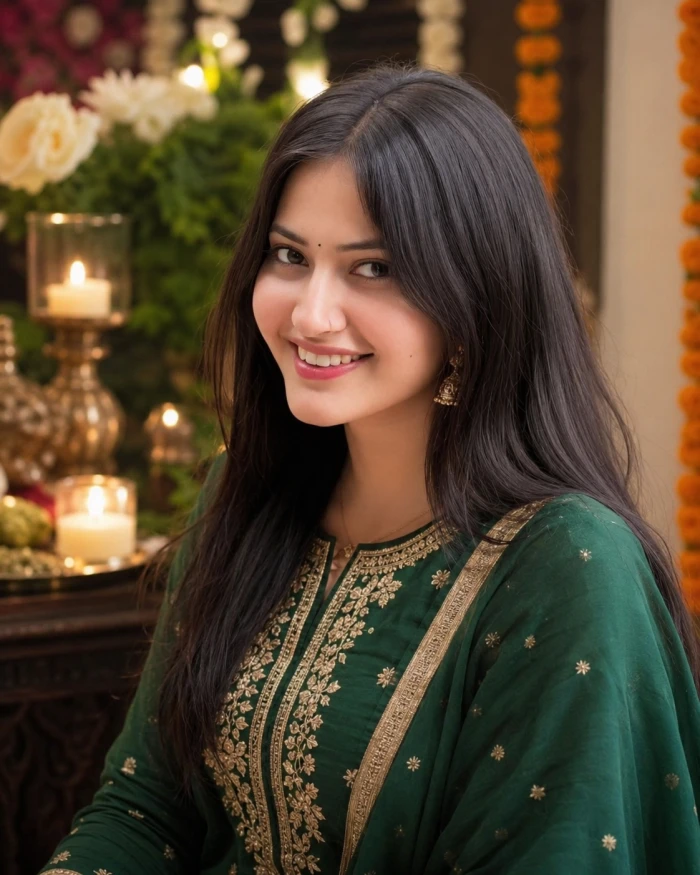 Festive Kurti Portrait sample