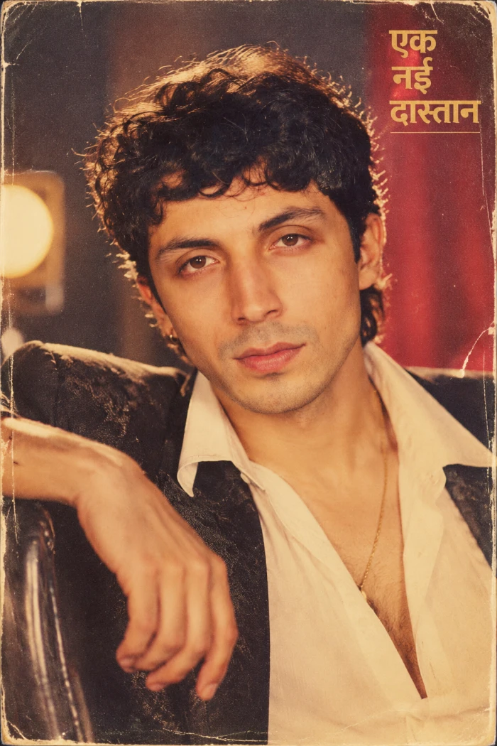 1980s Bollywood Vintage Film Portrait sample
