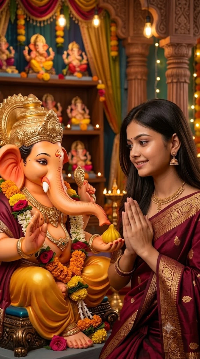 Ganpati Blessings With Reference Pose sample