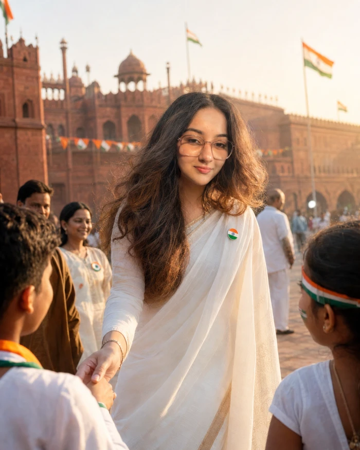 Graceful Independence Day Portrait sample