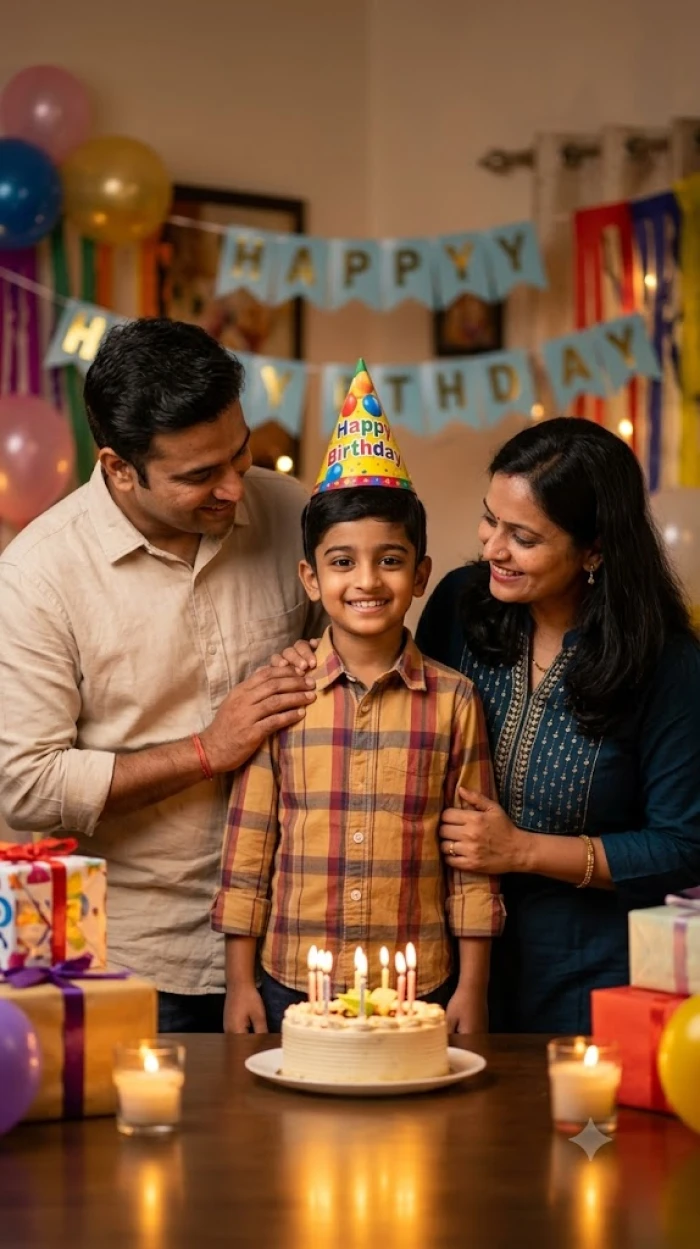 Heartwarming Family Birthday Celebration Look sample