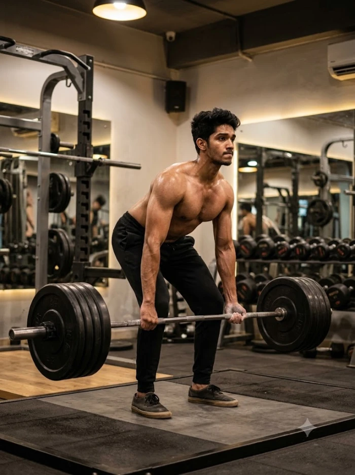 Heavy Deadlift Gym Portrait sample