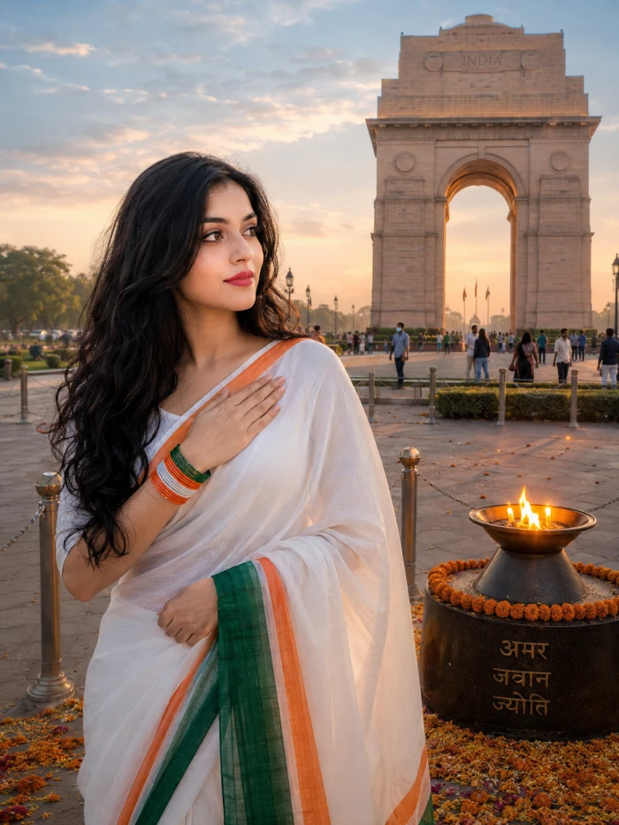 India Gate Saree Pic sample