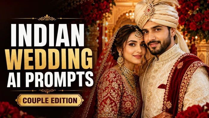 Indian Wedding Couple Prompts cover