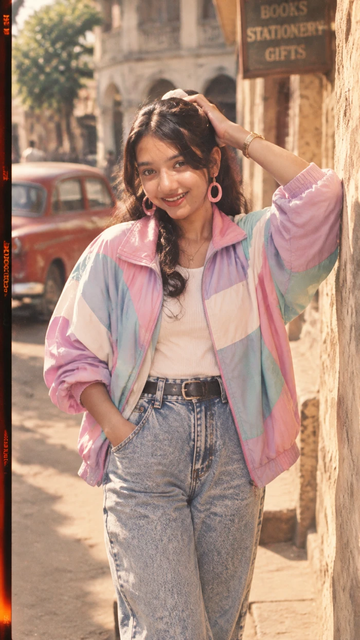 Kodachrome Summer Retro Fashion Portrait sample