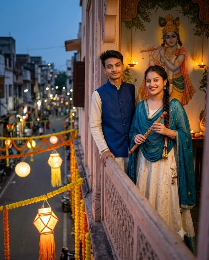 Krishna Flute Balcony Moment sample