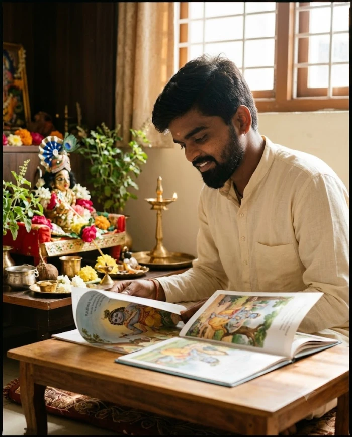 Lost in Krishna’s Stories sample