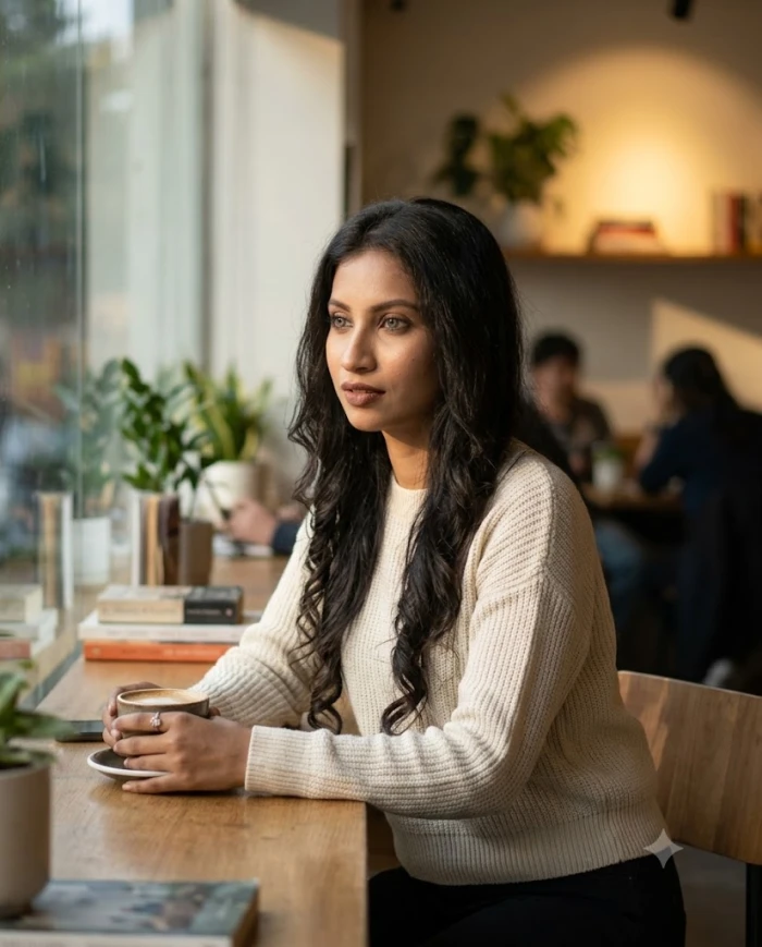 Luxury Cafe Window Portrait sample