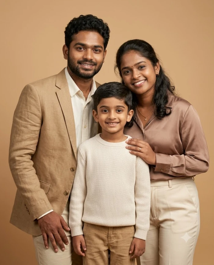 Luxury Studio Family Portrait sample