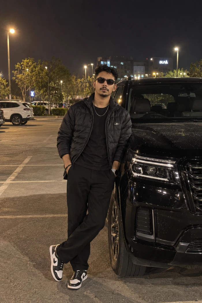 Luxury SUV Night Portrait sample