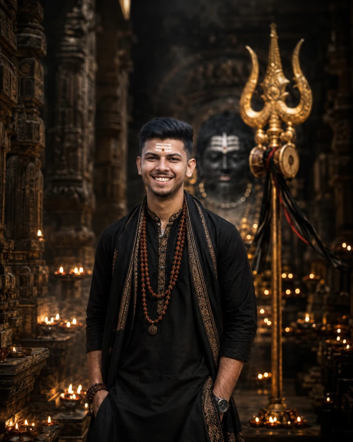 Mahadev Black & Gold Cinematic Look sample