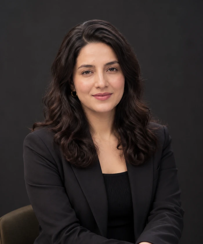 Minimal Black Background Studio Portrait sample