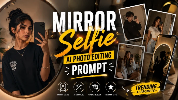 Mirror Selfie AI Photo Editing Prompt cover