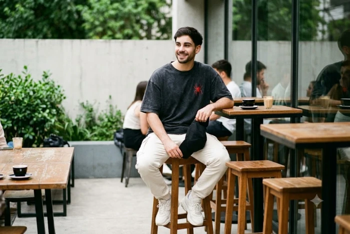 Modern Cafe Lifestyle Portrait sample