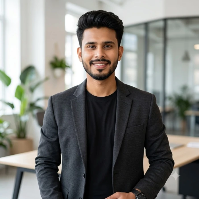 Modern Startup Founder Profile Look sample