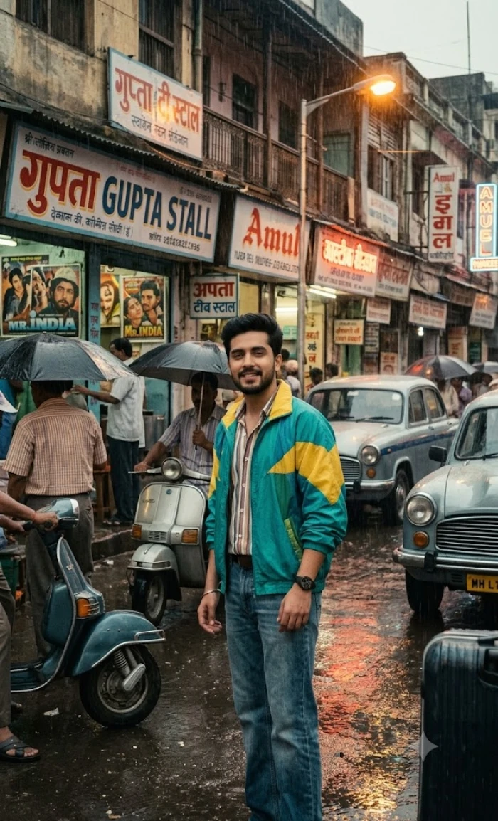 Monsoon Memories 1980s Indian Street Portrait sample