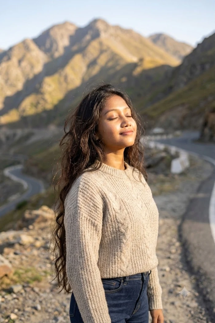Mountain Road Sun-Kissed Moment sample