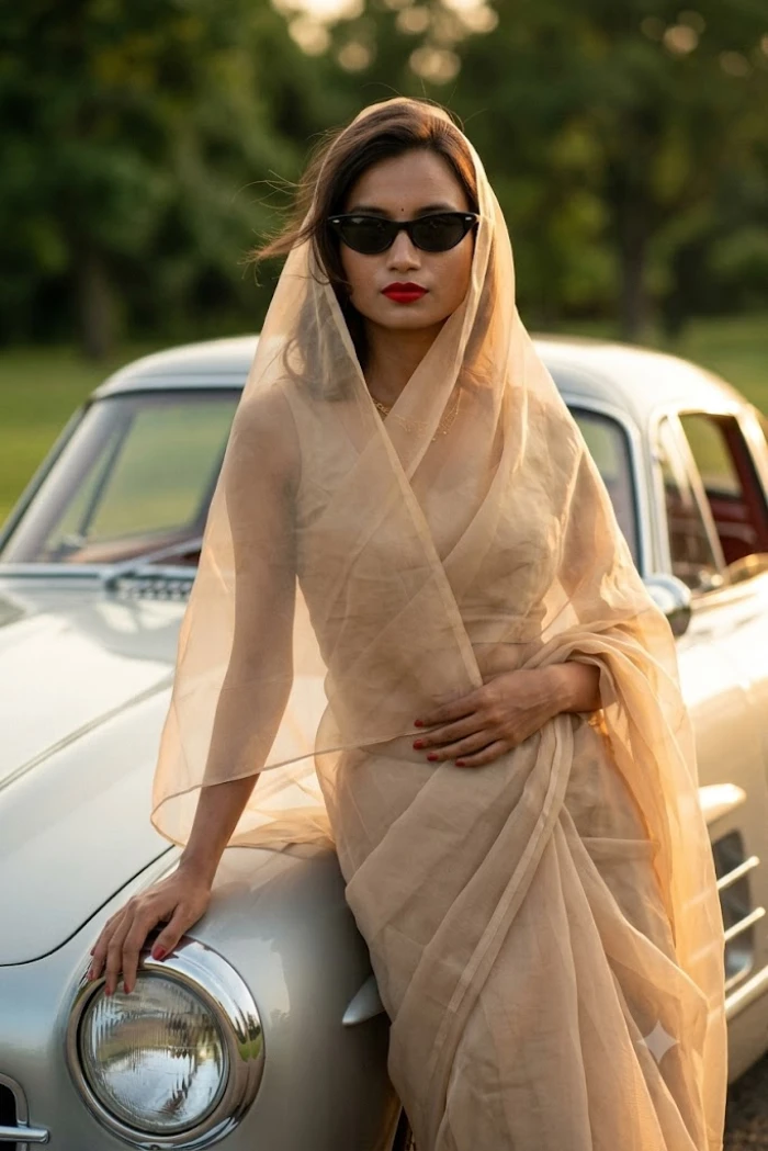 Old Money Indian Saree Look sample