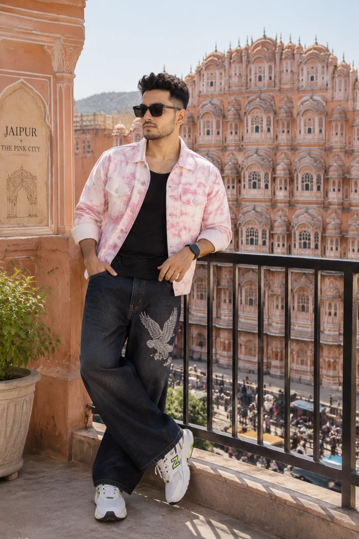 Pink City Fashion Portrait sample