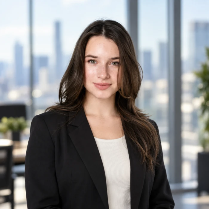 Premium Glass Office LinkedIn Portrait sample