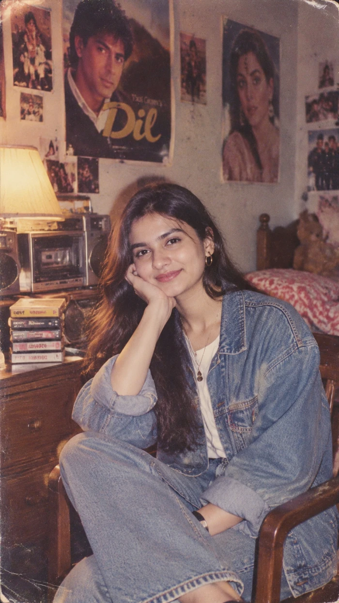 Retro Bedroom Portrait Look sample