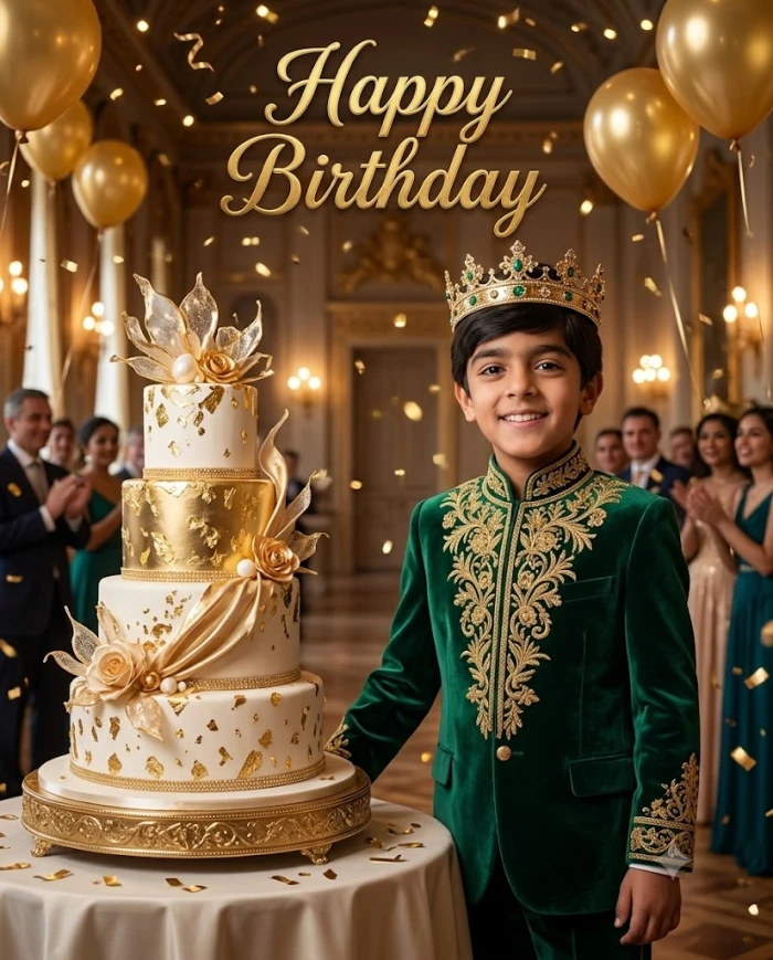 Royal Prince Birthday Portrait sample