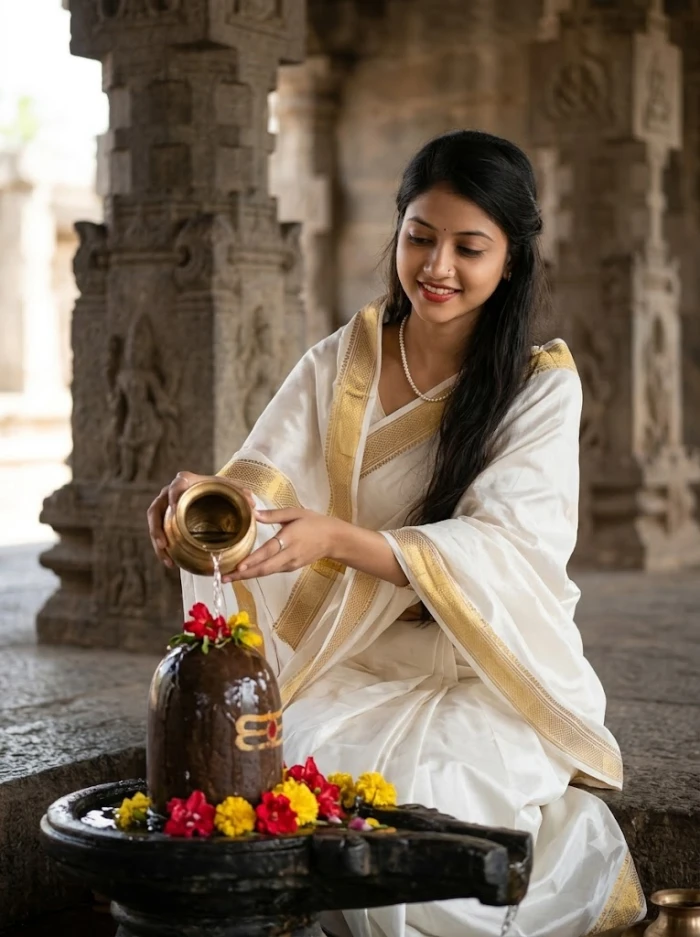 Sacred Shiva Lingam Jalabhishek sample
