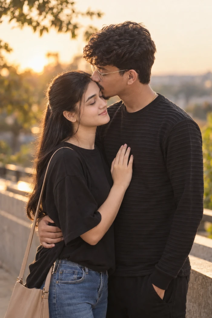 Soft Forehead Kiss Look sample