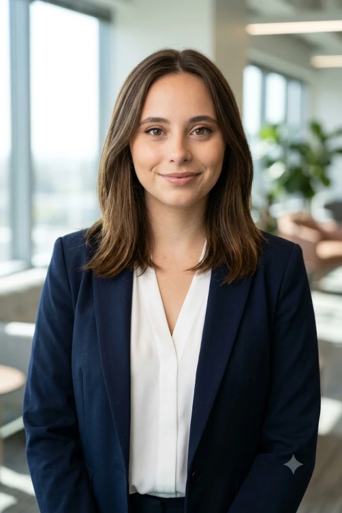 Soft Morning Office Portrait sample