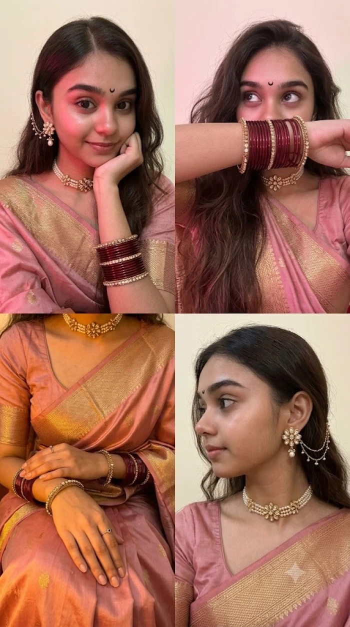 Soft Rose Saree Elegance sample