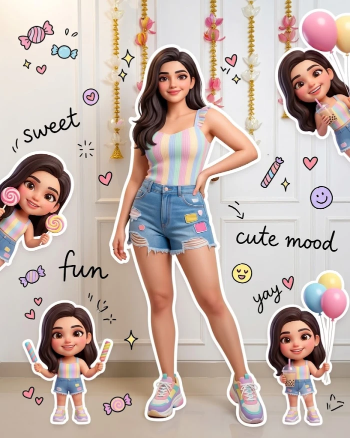 Sweet Candy Mini Character Style sample