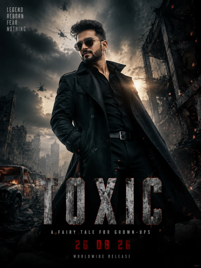 TOXIC Bollywood Action Movie Poster sample