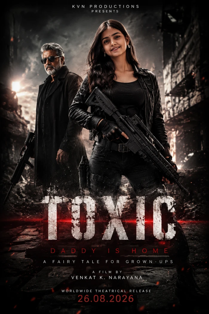 TOXIC Female Action Hero Poster sample