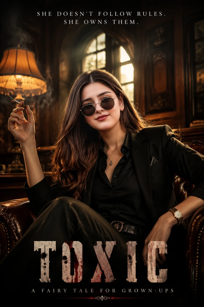 TOXIC Retro Gangster Character Poster sample