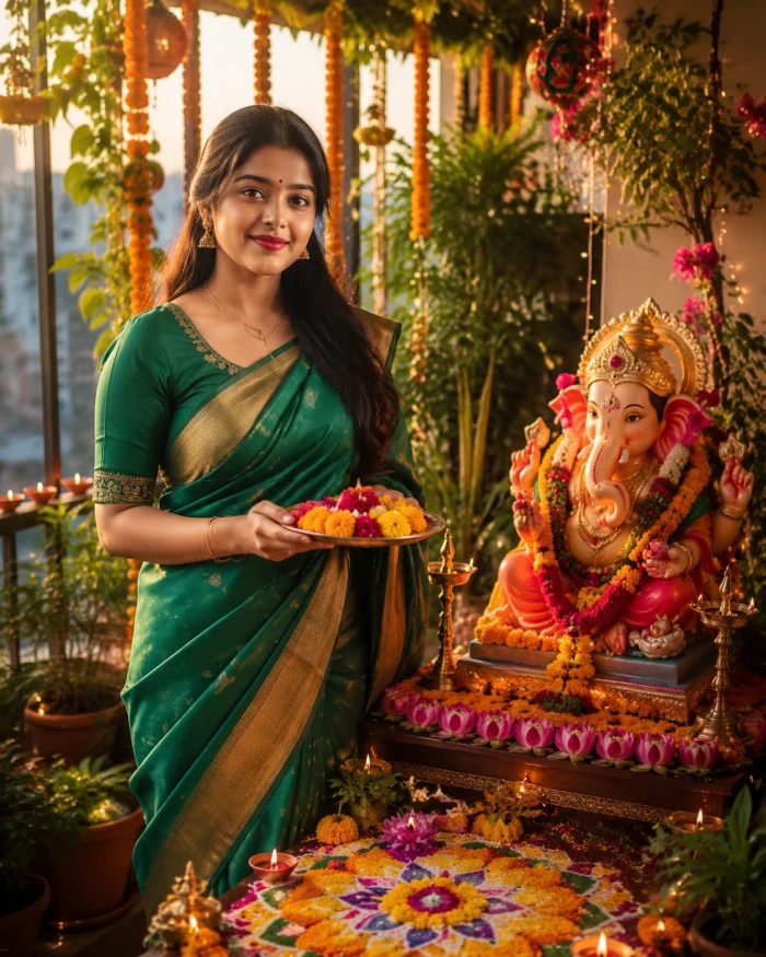 Traditional Grace With Ganpati Blessings sample
