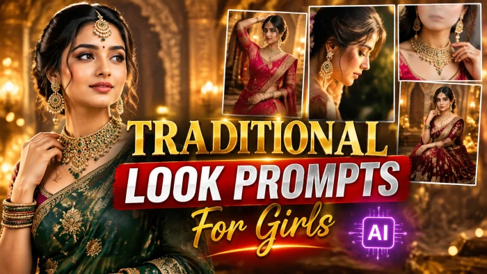 Traditional Look Photo Prompt For Girls cover