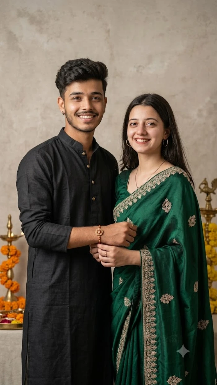 Traditional Raksha Bandhan Editorial Photo sample